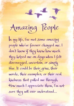Blue Mountain Arts Amazing People in My Life I've Met - Greeting Card with a Lovely Verse Card