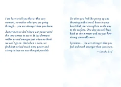 BMA -You are Stronger Than You Know - Sentimental Greeting Card - 5 x 7"