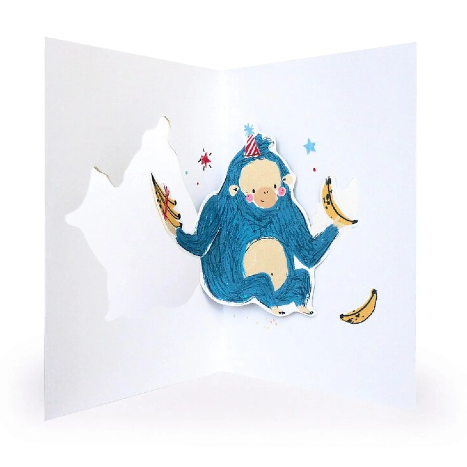 Cute 'Cheeky Monkey' Pop-Up Birthday Card For Nephew - Playground Collection By Hotchpotch London Size 5 x 7 inches