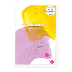 Hotchpotch Cute Birthday Card With Detachable 'Swiftie'- Inspired Bracelet Spelling Out 'Happy'