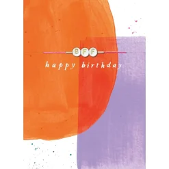 Hotchpotch Cute Birthday Card For Best Friend With Detachable 'Swiftie'- Inspired Bracelet Spelling Out 'BFF'