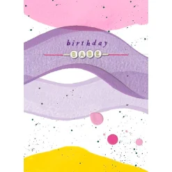 Hotchpotch Cute Birthday Card With Detachable 'Swiftie'- Inspired Bracelet Spelling Out 'Babe'
