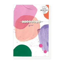 Hotchpotch Cute Card With Detachable 'Swiftie'- Inspired Bracelet Spelling Out 'Gorgeous'
