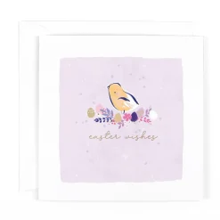Hotchpotch Easter Card, Cute Chick With Eggs