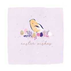 Hotchpotch Easter Card, Cute Chick With Eggs