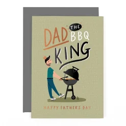 Hotchpotch Father's Day Card For Dad, Barbecue Theme 5x7 inches