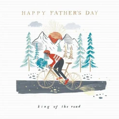 Hotchpotch Father's Day Card For Dad Cycling Themed 6x6 inches