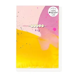 Hotcpotch Cute 'Dream Big' Motivational Card With Detachable 'Swiftie'- Inspired Bracelet Spelling Out 'Dream'