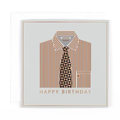 Luxury Foiled Birthday Card 'Dapper Bloke' - Pocket Square Greeting Card by Hotchpotch London
