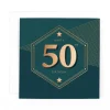 Luxury Foiled 50th Birthday Card | Male 50th Birthday Card | Pocket Square Greeting Card by Hotchpotch London