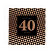 Luxury Foiled 40th Birthday Card | Male 40th Birthday Card | Pocket Square Greeting Card by Hotchpotch London