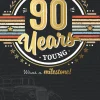 Luxury 90th Birthday Card For Him | Vintage Car Design By Wishing Well Studios 6 x 9"