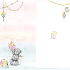 Me to You Birthday Card Tatty Teddy With Cupcake