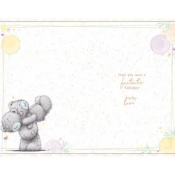 Me to You Birthday Card Tatty Teddy With Streamers
