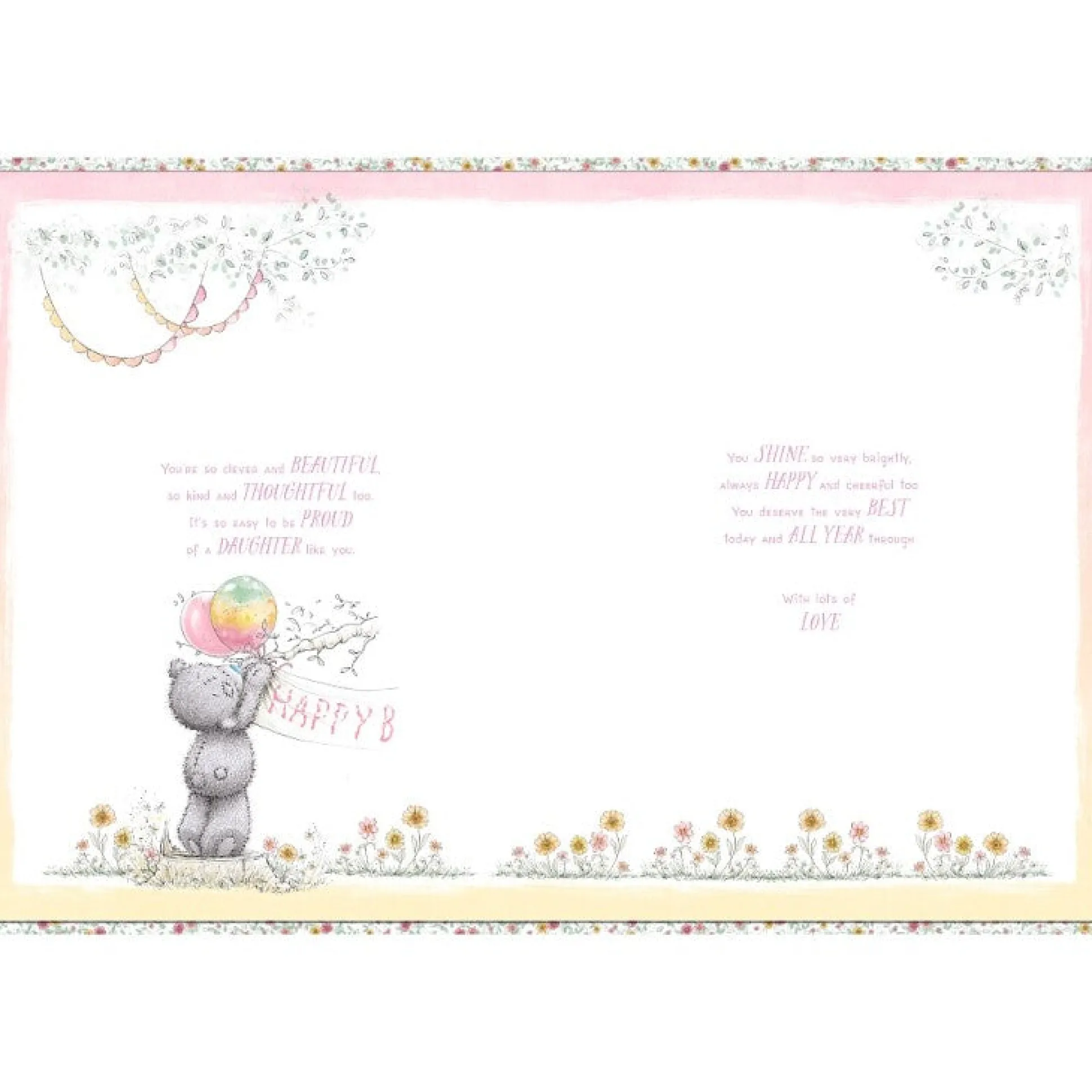 Me to You Daughter Birthday Boxed Handmade Card