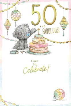 Me to You Tatty Teddy '50 and Fabulous' Birthday Card