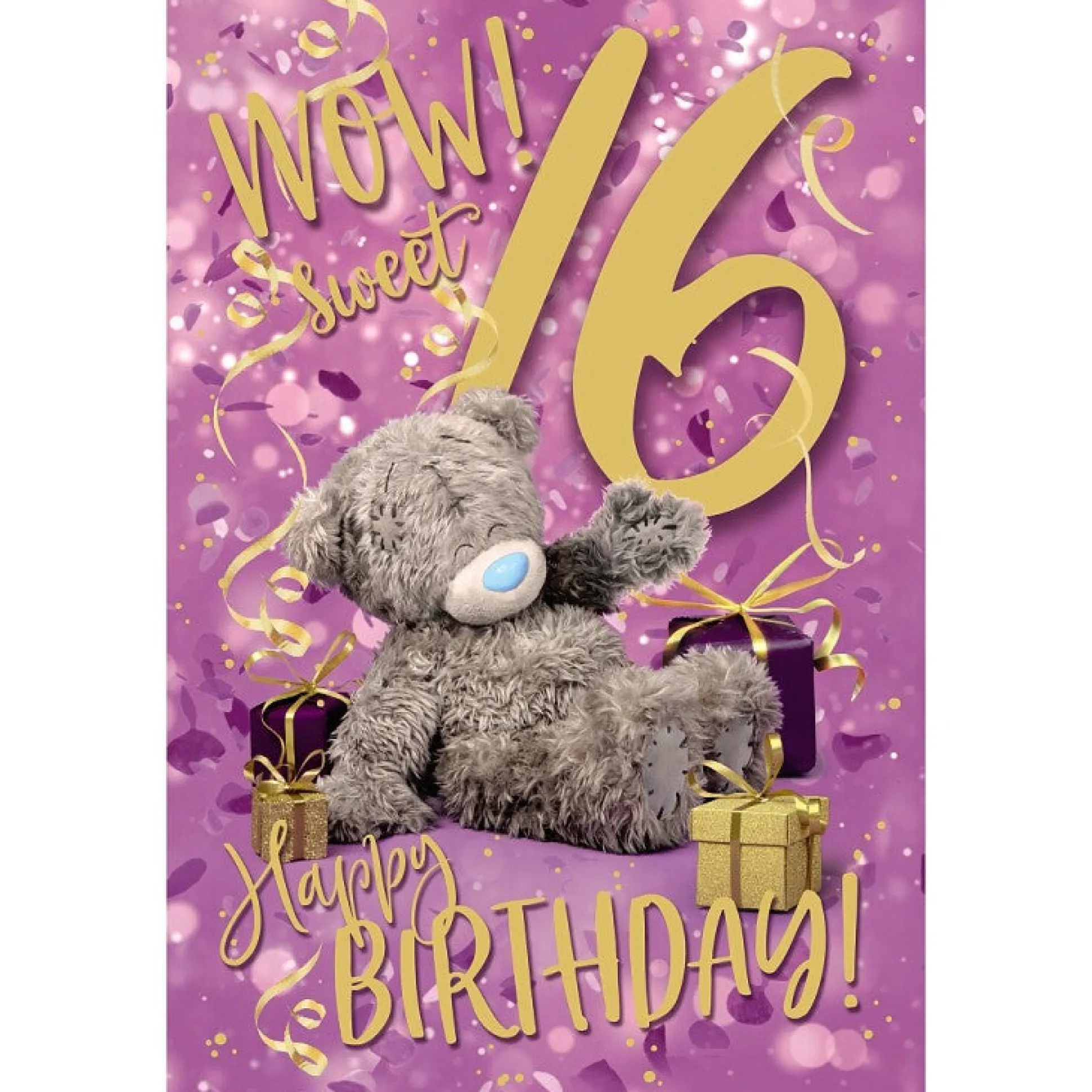 Me to You Tatty Teddy Age 16 Birthday Card, Wow! Sweet 16!