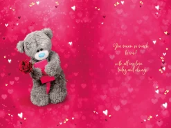 Me to You Tatty Teddy Anniversary 3D Keepsake Card For My Perfect Wife 6 x 9 Inches (15 x 22cms)