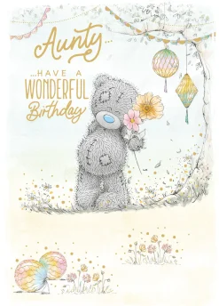 Me To You Tatty Teddy Aunty Have A Wonderful Birthday Card