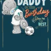 Me to You Tatty Teddy Birthday Card for Super Daddy 6x9ins - Official Collection