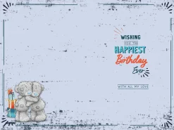 Me to You Tatty Teddy Birthday Card for Brilliant Boyfriend 6x9ins - Official Collection