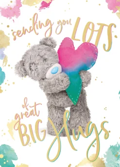 Me to You Tatty Teddy Card Sending Hugs Greetings Card | Blank Inside - 5 x 7"