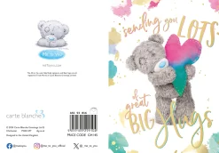 Me to You Tatty Teddy Card Sending Hugs Greetings Card | Blank Inside - 5 x 7