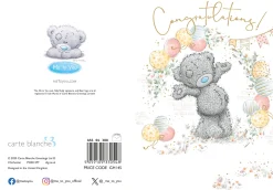 Me to You Tatty Teddy Congratulations Greeting Card 5 x 7 Inches (12 x 17 Cms) - Official Collection