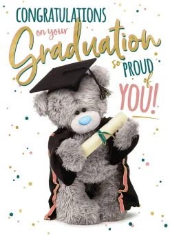 Me To You Tatty Teddy Congrats On Your Graduation Greeting Card 5x7ins - Official Collection