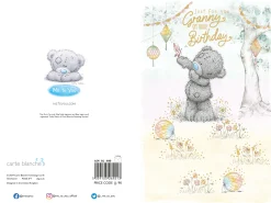 Me to You Tatty Teddy Cute Birthday Card For Granny, Bear With Bird - Official Collection