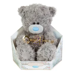 Me to You Tatty Teddy Cute Plush 21st Birthday Bear With Key 19cm-High Presented On Premium Gift Plinth