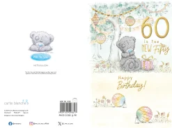 Me to You Tatty Teddy Cute 60th Birthday Card, 60 Is The New Fifty - 6 x 9