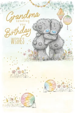 Me to You Tatty Teddy Cute Birthday Card For Grandma Bears Hugging -