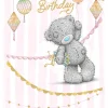 Me to You Tatty Teddy Cute Birthday Card For Auntie, Bear Holding Balloon -Official Collection