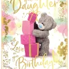 Me to You Tatty Teddy Cute 3D Photo Finish Keepsake Birthday Card For A Special Daughter - Official Collection