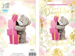 Me to You Tatty Teddy Cute 3D Photo Finish Keepsake Birthday Card For A Special Daughter - Official Collection