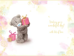 Me to You Tatty Teddy Cute 3D Photo Finish Keepsake Birthday Card For A Special Sister 6 x 9 inches - Official Collection