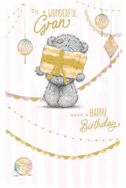 Me to You Tatty Teddy Cute Birthday Card To A Wonderful Gran - Official Collection