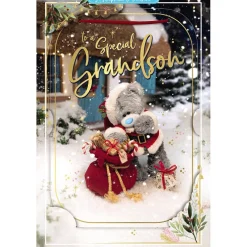 Me to You Tatty Teddy 3D Christmas Keepsake Card To A Special Grandson 6x9ins