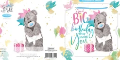 Me to You Tatty Teddy 3D Luxury Keepsake Birthday Card, Great Big Birthday Wishes 6 x 6