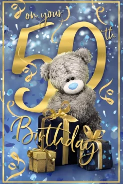 Me to You Tatty Teddy 3D 50th Birthday Card
