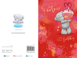 Me to You Tatty Teddy For My Partner Birthday Greeting Card 6x9ins