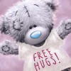 Me to You Tatty Teddy 'Free Hugs' Blank Card