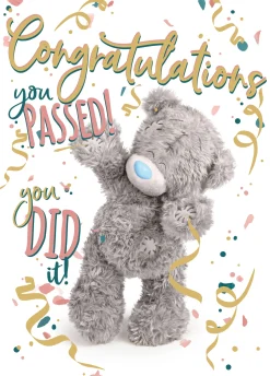 Me To You Tatty Teddy Greeting Card Congratulations You Passed! 5x7ins - Official Collection