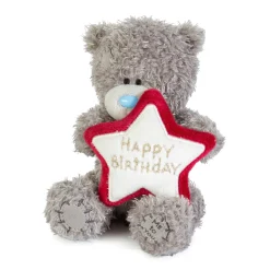 Me to You Tatty Teddy 'Happy Birthday' Bear With Embroidered Star 10cm-High