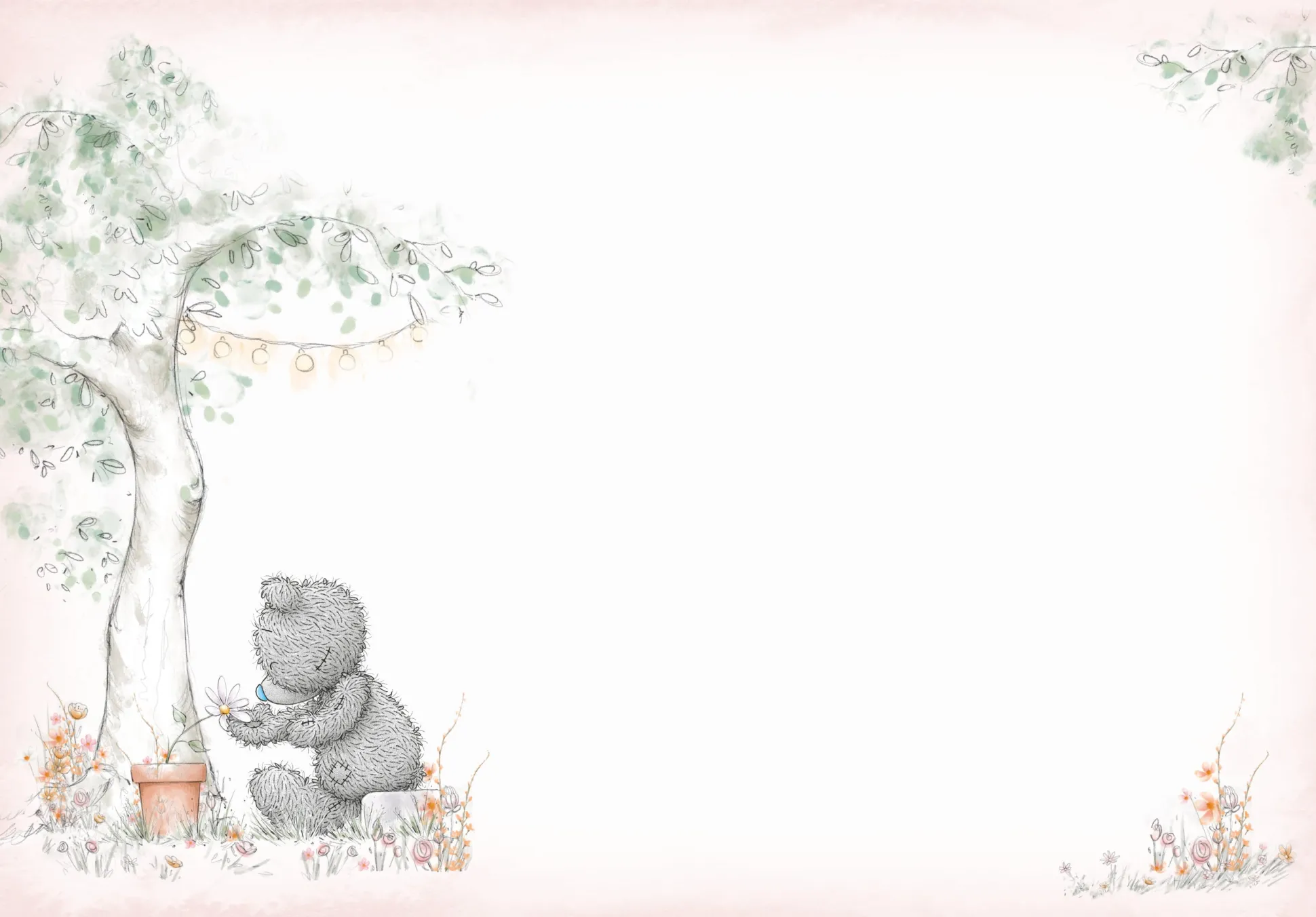 Me to You Tatty Teddy 'Just To Say' Thoughtful Greeting Card 5 x 7" - Official Collection