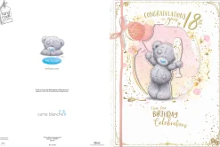 Me To You Tatty Teddy Large Luxury Boxed Handmade 18th Birthday Card