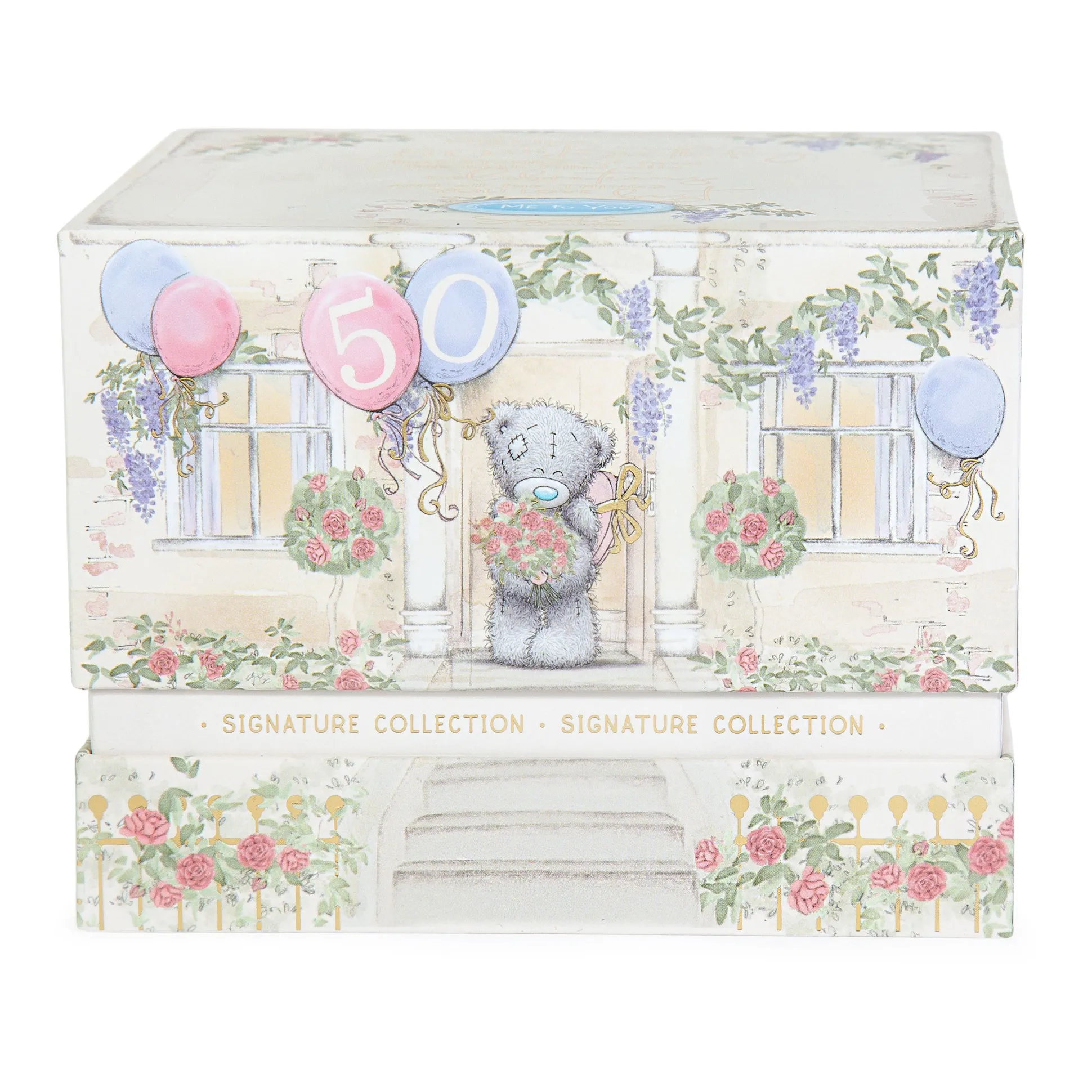 Me to You Tatty Teddy Luxury New Bone China Mug In Foil Inlaid Box 50th Birthday Gift