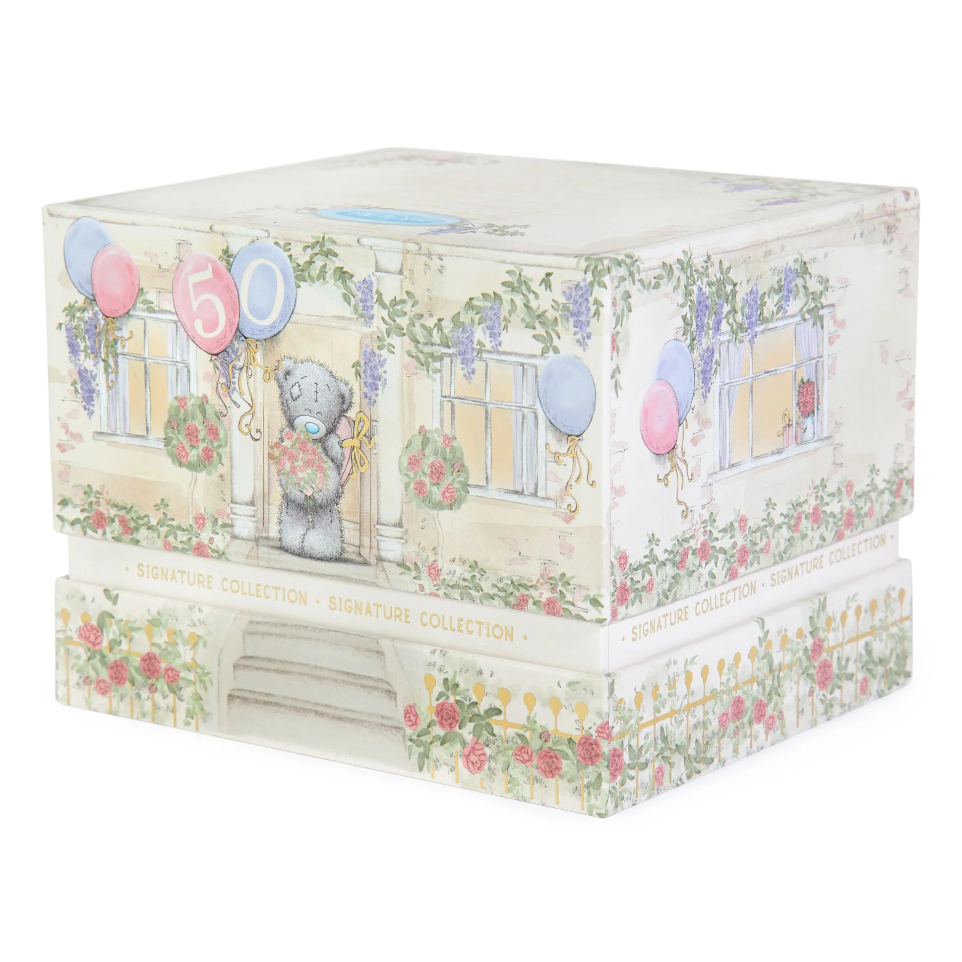 Me to You Tatty Teddy Luxury New Bone China Mug In Foil Inlaid Box 50th Birthday Gift
