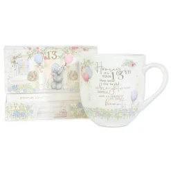 Me to You Tatty Teddy Luxury New Bone China Mug In Foil Inlaid Box 13th Birthday Gift